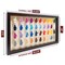 12x22 Wood Shadow Box Display Case Frame for Block Figures | Holds up to 56 Figurines - Display Brackets Included | UV Acrylic and White Base